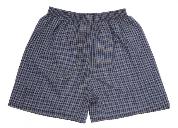 een paar boxer shorts (ondergoed) geïsoleerd op witte achtergrond. - Foto, afbeelding