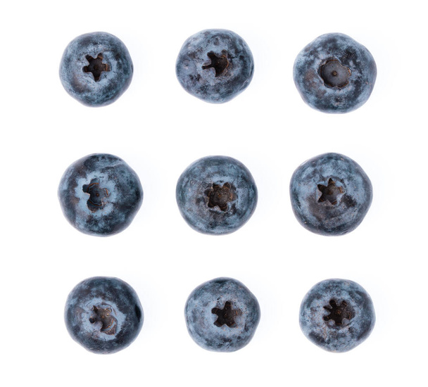blueberry fruits isolated on white background - Photo, Image