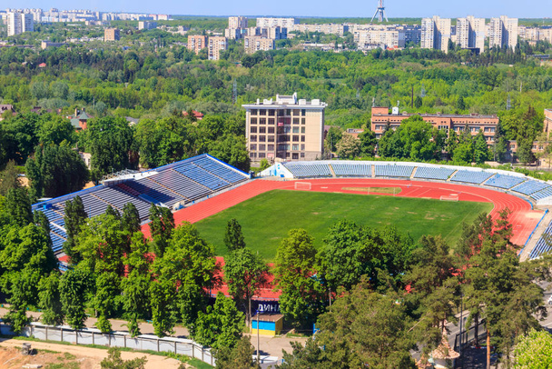 Veduta aerea dello stadio Dynamo a Kharkiv, Ucraina
 - Foto, immagini