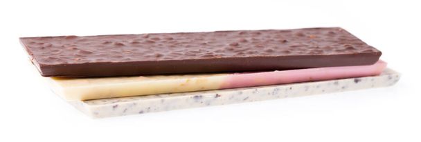 chocolate bars isolated on white background - Foto, Bild