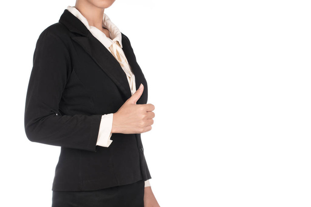 Retrato de mujer de negocios aislada sobre fondo blanco
 - Foto, Imagen