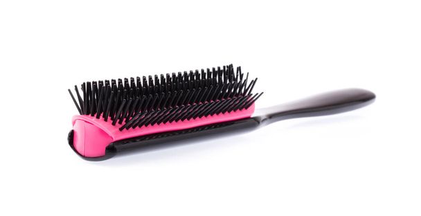 pink Hair Comb isolated on white background - Photo, Image