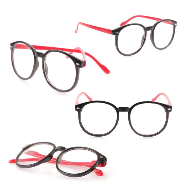 colección de gafas aisladas sobre fondo blanco
 - Foto, Imagen