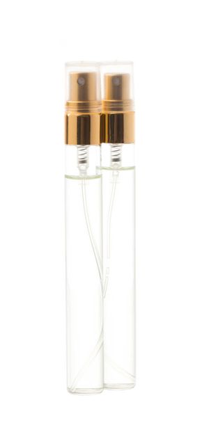 bouteille de verre de parfum isolé sur un fond blanc
 - Photo, image