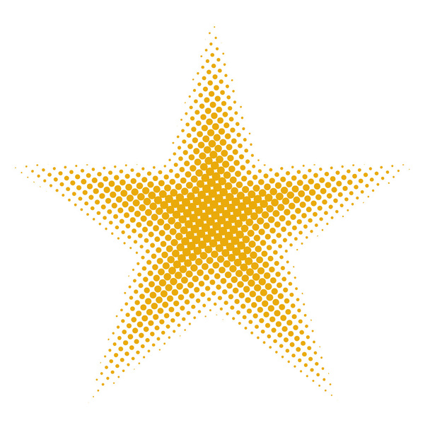 Star halftone - Vector, Image