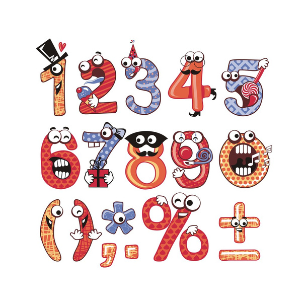 Party Numbers Set - Vector, Image
