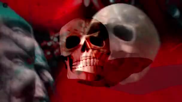 Зомби ужасов с эффектами, смешанные медиа из двух Cg анимации - Кадры, видео