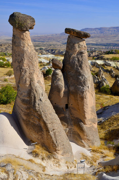 The Fairy Chimneys, Goreme, Cappadocia, Turkey - Fotoğraf, Görsel