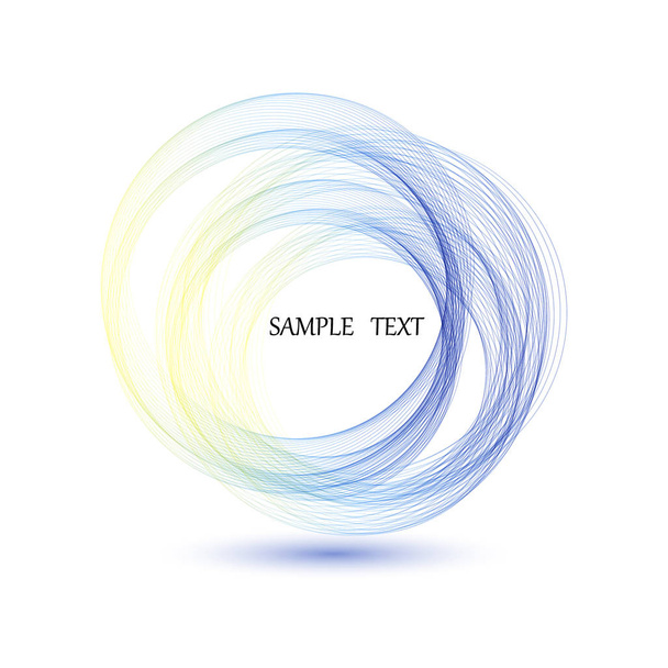 Abstract vector background, round blue transparent ring. Circle shape. Circle lines. Blue circles. Transparent circle. Vector circle. Abstract wave circles. Circle frame. Blue Circle - ベクター画像