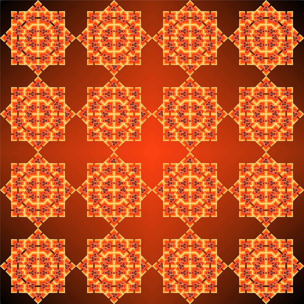 Red and yellow Christmas stars pattern - Φωτογραφία, εικόνα