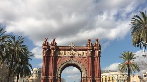   Arc de Triumf. Triomfantelijke boog. Barcelona - Video