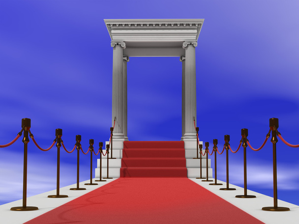Red carpet staircase - Photo, Image