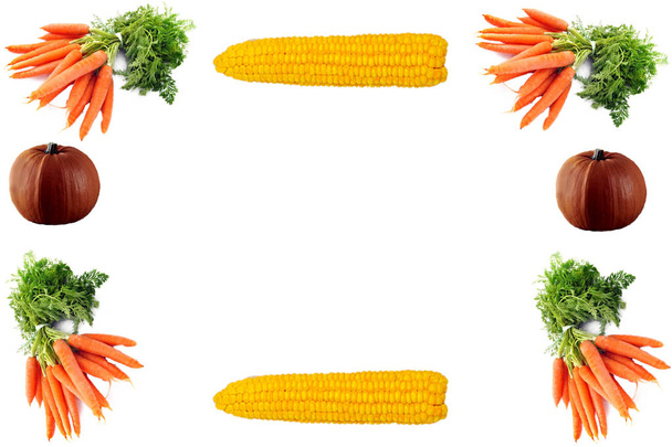 fresh vegetables isolated on white background - Valokuva, kuva