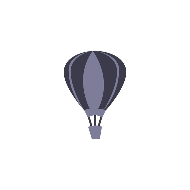 Isolated hor air balloon vehicle fill style icon vector design - Vector, Image