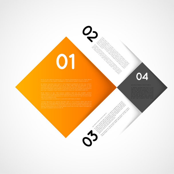 Vector ifographic template squares, options - Vecteur, image