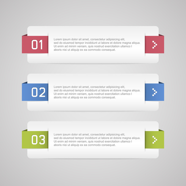 Infographic options banner - Vector, Image