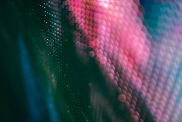 CloseUp LED blurred screen. LED soft focus background. abstract background ideal for design. - Foto, imagen