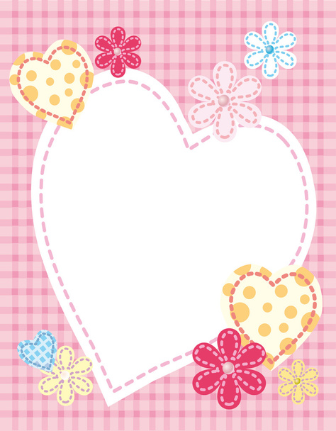 Background for congratulating on a heart - Vector, imagen