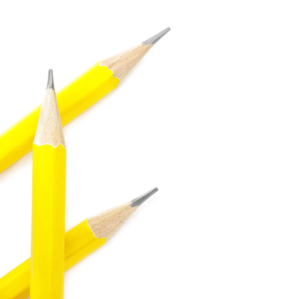 Normál ceruza fehér háttérrel - Fotó, kép