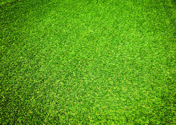 Krásná zelená tráva vzor z golfového hřiště na pozadí. Kopírovat prostor pro práci a design, Horní pohled - Fotografie, Obrázek