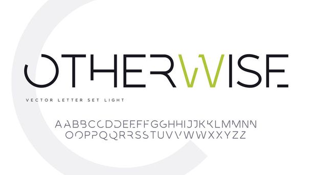 Contemporary geometric uppercase letter set, vector alphabet, typography - Vektor, obrázek