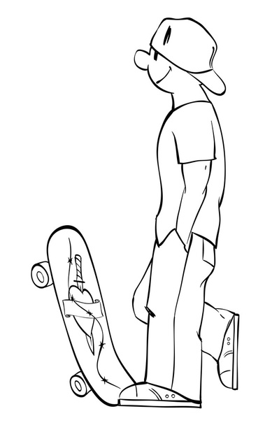 スケートボーダー - ベクター画像