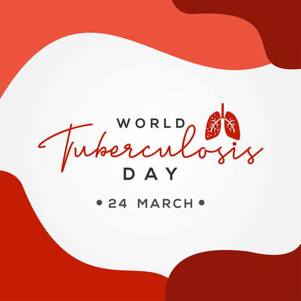 Welt-Tuberkulose-Tag Vektor-Design für Banner oder Hintergrund - Vektor, Bild