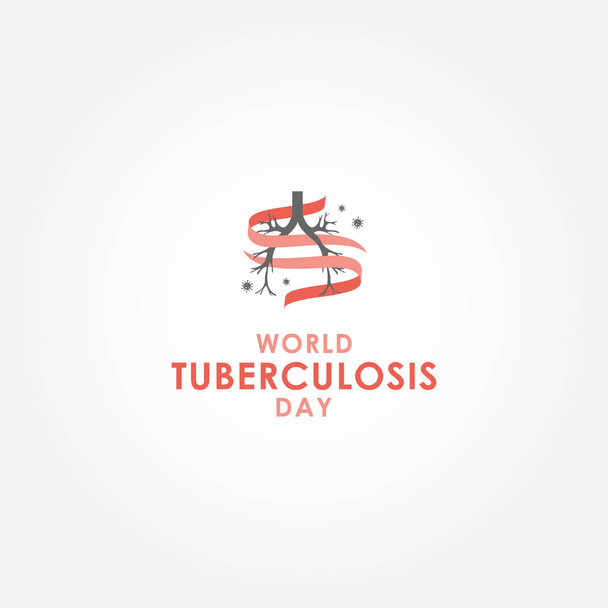 Welt-Tuberkulose-Tag Vektor-Design für Banner oder Hintergrund - Vektor, Bild