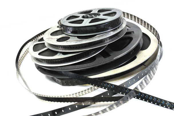 Pellicule film vidéo noir et blanc - Foto, imagen