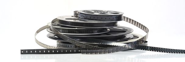 Pellicule film vidéo noir et blanc - Φωτογραφία, εικόνα
