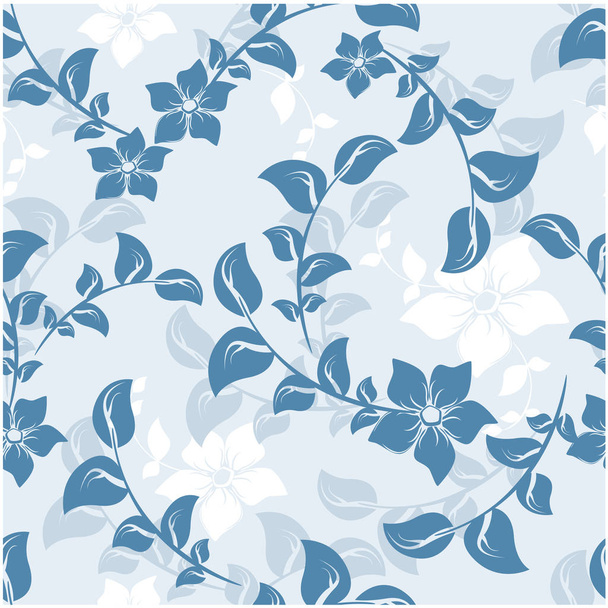Vector abstract background flowers seamless pattern - Vektor, Bild
