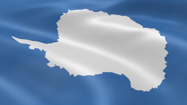 σημαία της Ανταρκτικής στον άνεμο - Φωτογραφία, εικόνα