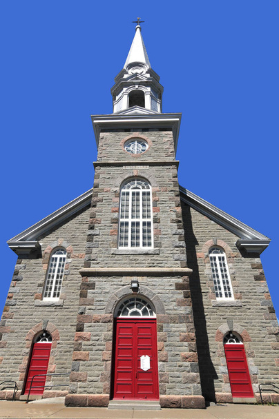 Kościół Saint-Edouard Les Mechins Quebec, Kanada - Zdjęcie, obraz