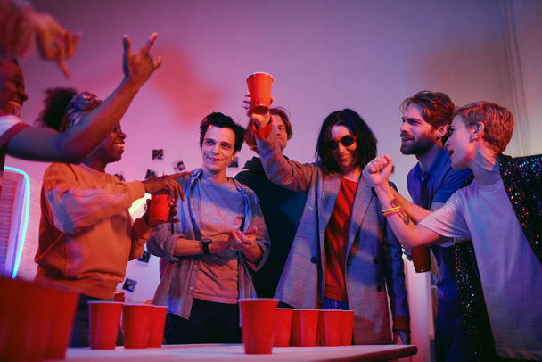 Woman lost in beer pong game - Photo, Image