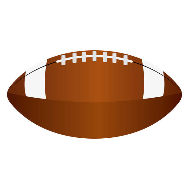 Isolated american football ball - Vector, Imagen
