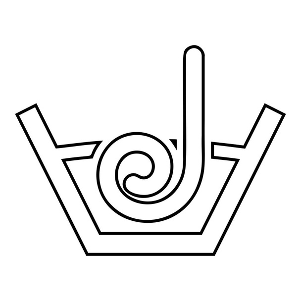 Самоклеящийся влажный перед наклейкой Обозначение на иконке символа обоев контур черного цвета вектор иллюстрации плоский стиль простое изображение
 - Вектор,изображение