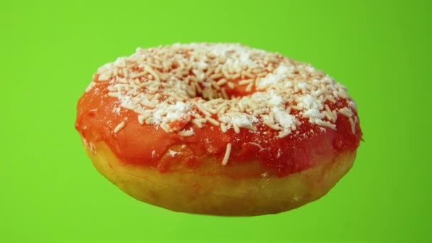 Heerlijke zoete donut draaiend - Video