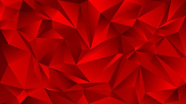 Rood metaal polygon abstract patroon - Vector, afbeelding
