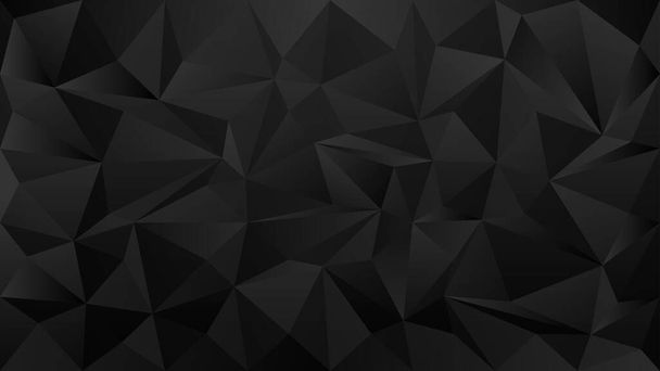 black triangle, dark wallpaper background - Vector, Image