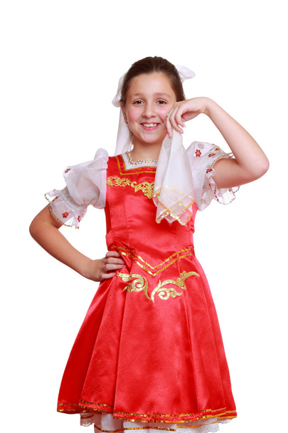 Girl wearing traditional russian costume - Valokuva, kuva