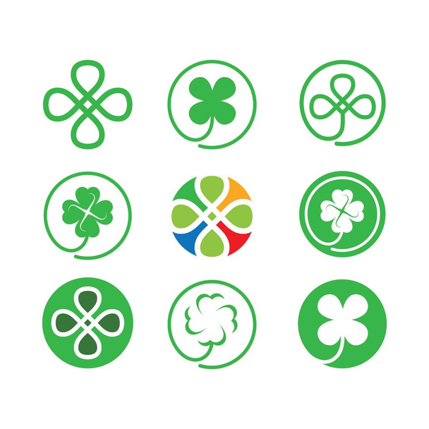 clover leaf vector icon illustration design template - Vector, Image