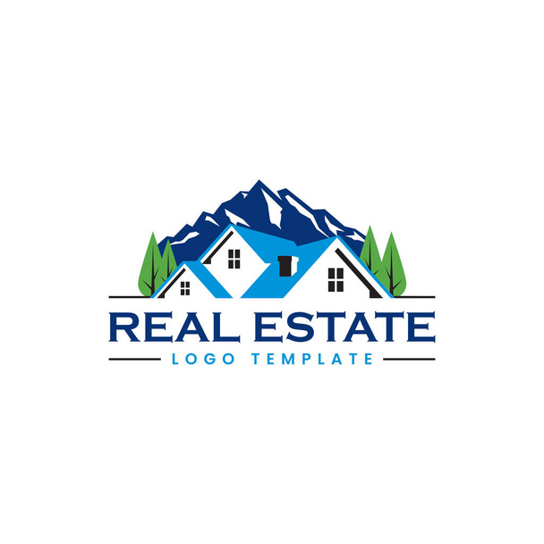 Real Estate Agents, Roofing, Renovation, Mortgage and Architect Vector Logo Template - Vector, Image