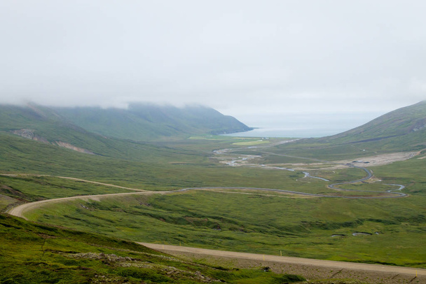 Mjoifjordur venkovská krajina, východní Island. Islandský pohled - Fotografie, Obrázek