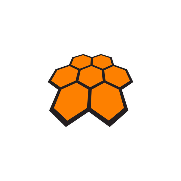 Πρότυπο εικονογράφησης φορέα εικονιδίου σχεδιασμού λογότυπου Honeycomb - Διάνυσμα, εικόνα