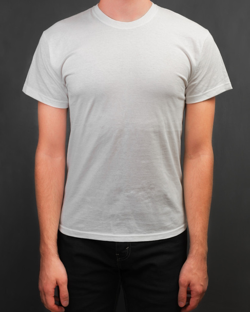 White T-shirt - Foto, afbeelding