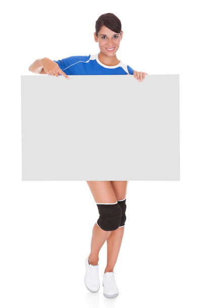 Woman With Placard - Foto, afbeelding