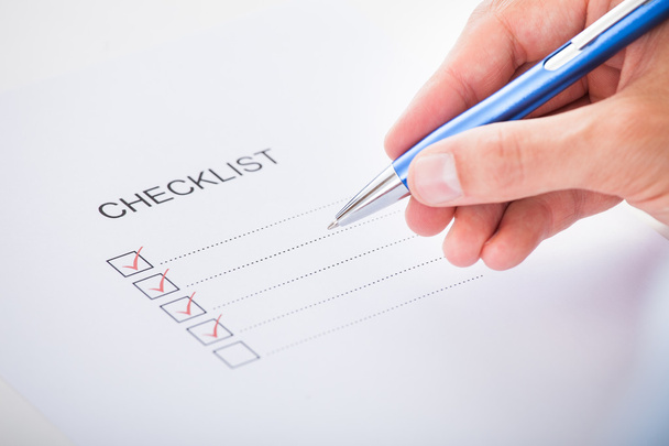 Hand Checking Checklist Box - Фото, зображення