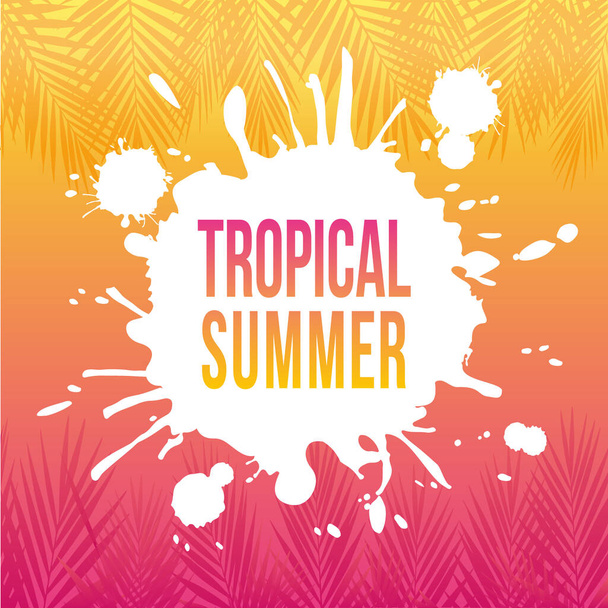 Tropical Summer Holidays - Vektor, Bild