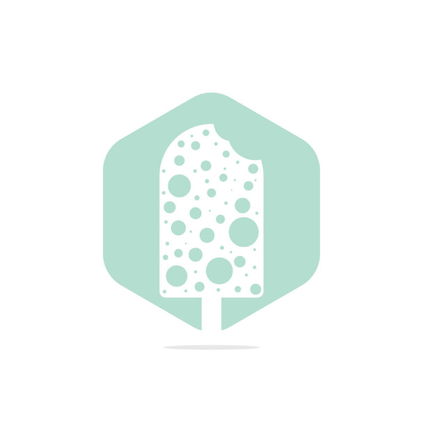 Ice Cream Bar. Logo del helado Vector Logo Plantilla Ilustración Diseño
. - Vector, Imagen