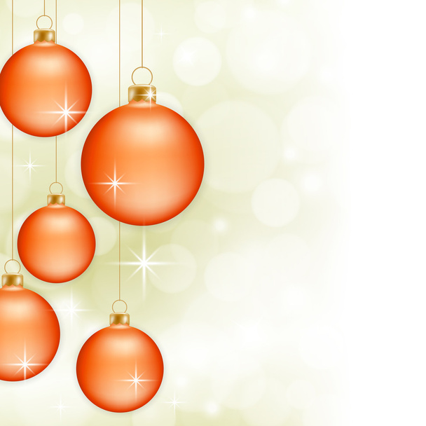 Red Christmas baubles - Vector, Image